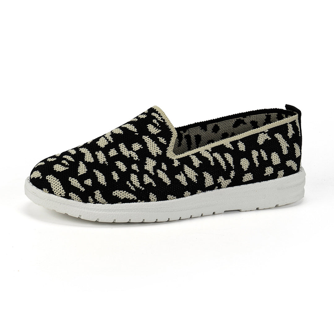 Dame Komfortable Slip-On Sneakers med Leoprint Stilla