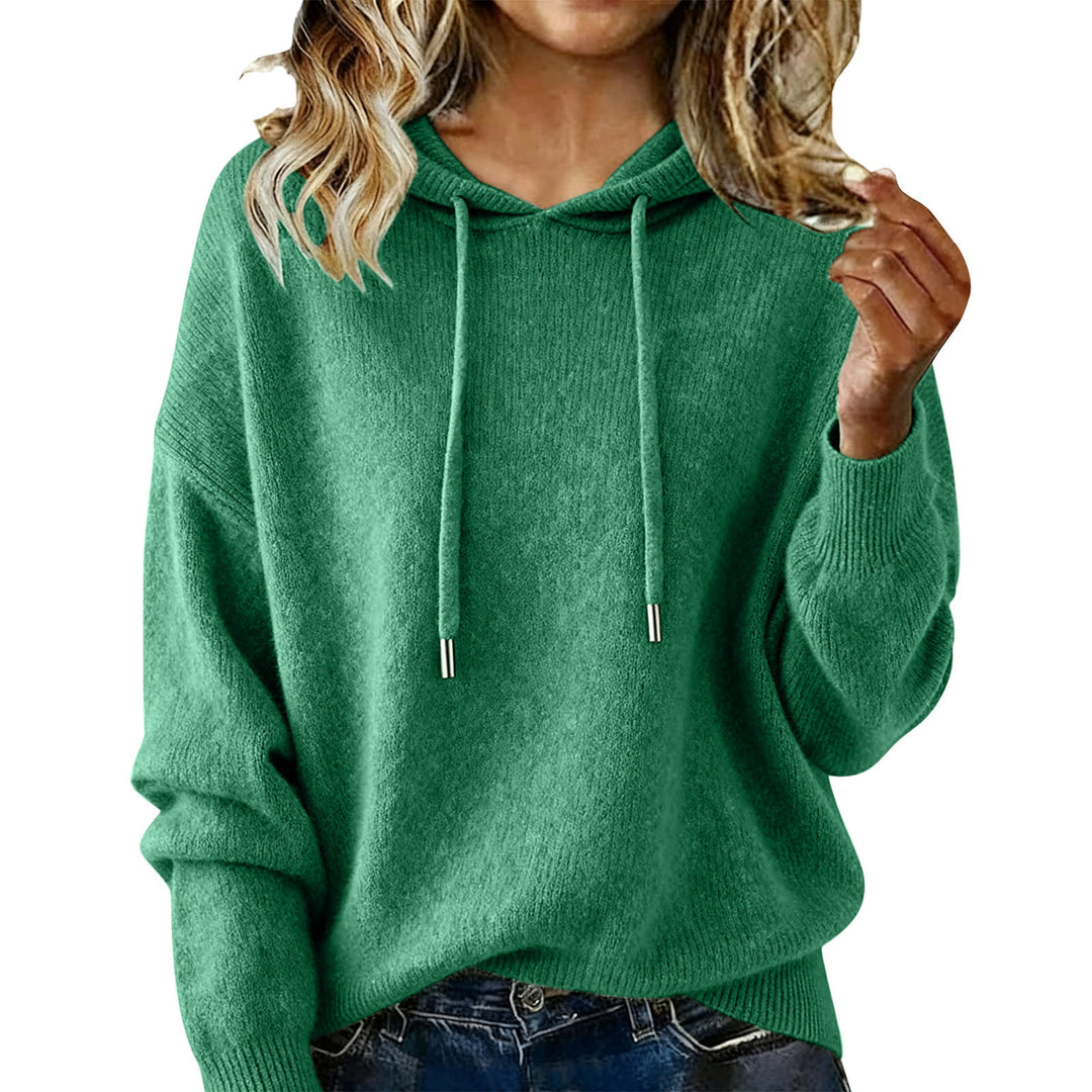 Kvinders oversized hoodie sweatshirt med tekstureret design og snoretræk Stilla