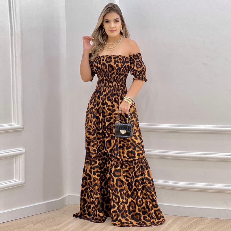 Damer Airy Maxi Kjole med Off-Shoulder Design og Ruffle Detaljer Stilla