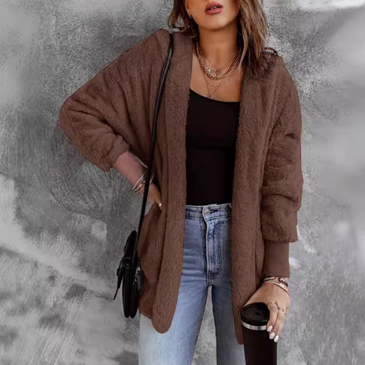 Kvinders oversized cardigan med blødt materiale og afslappet pasform Stilla