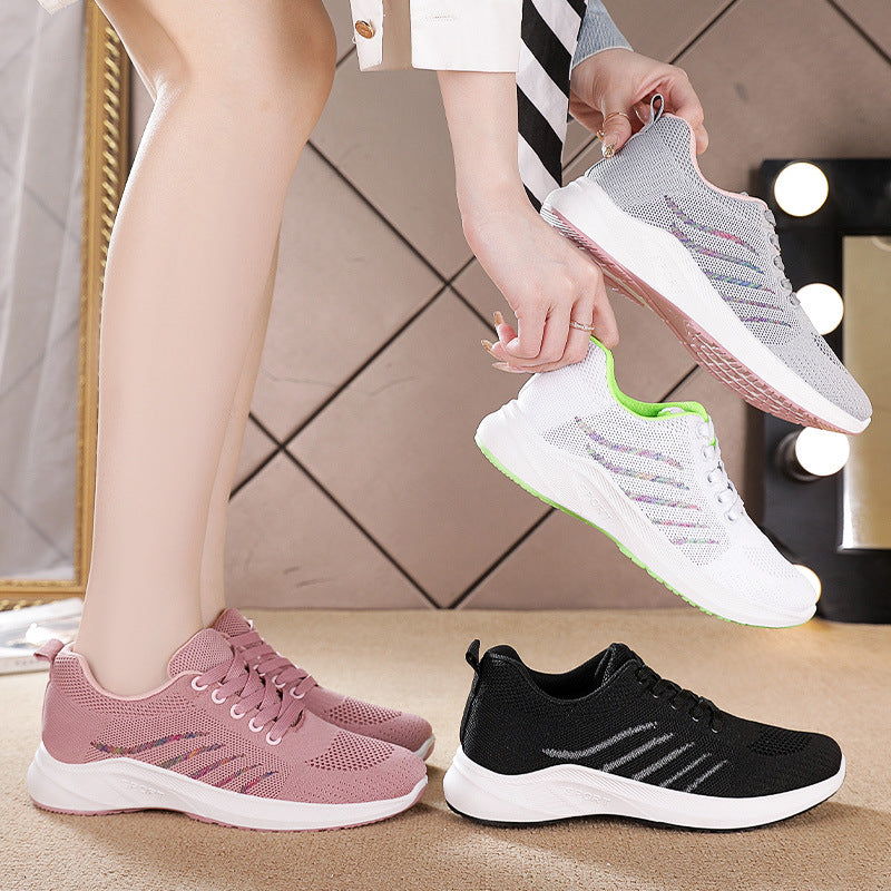 Dame Sporty Sneakers med åndbart mesh-overmateriale og komfortabelt støddæmpningssystem Stilla