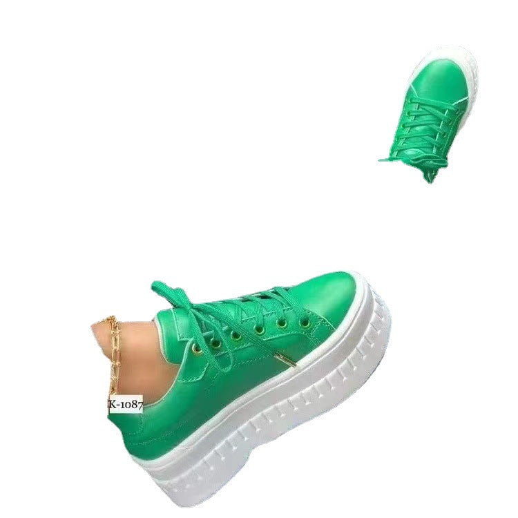 Dame Chunky Sneakers med høj platform og metalliske accenter Stilla
