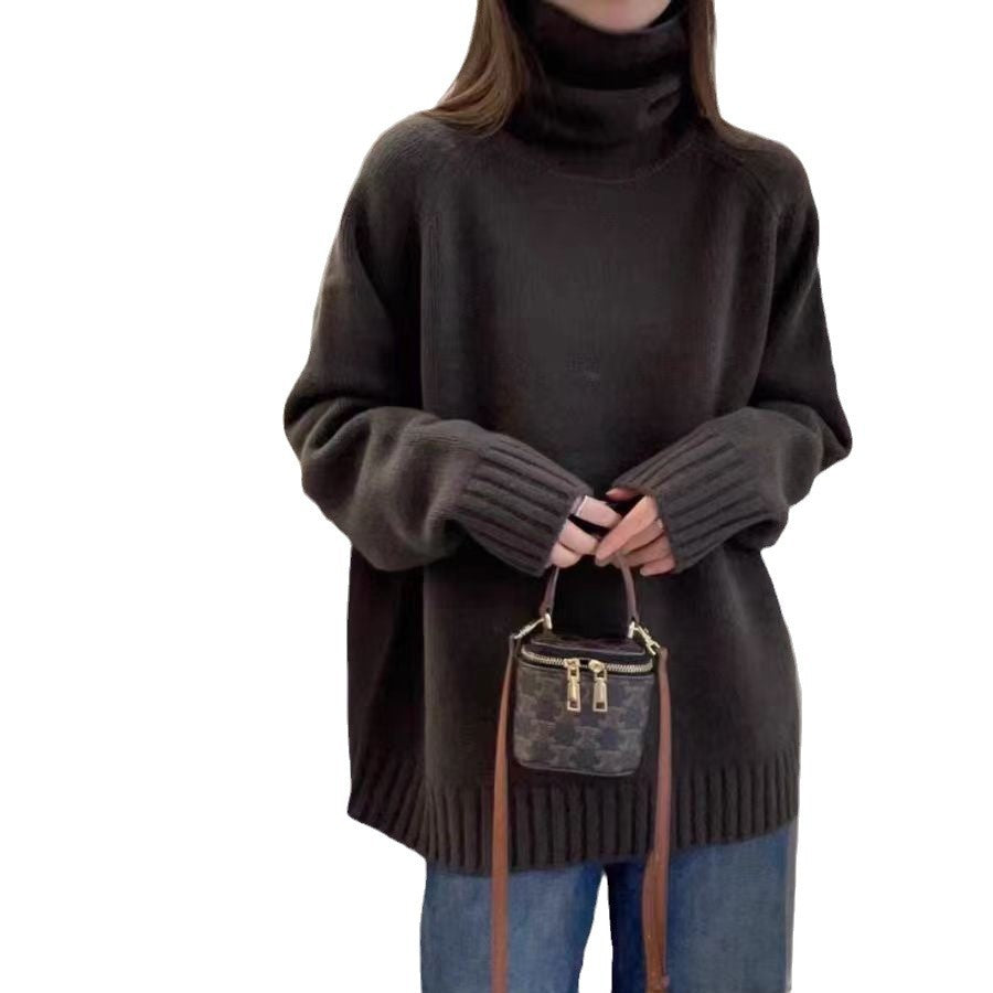 Kvinders oversized turtleneck sweater lavet af høj-kvalitets strik Stilla