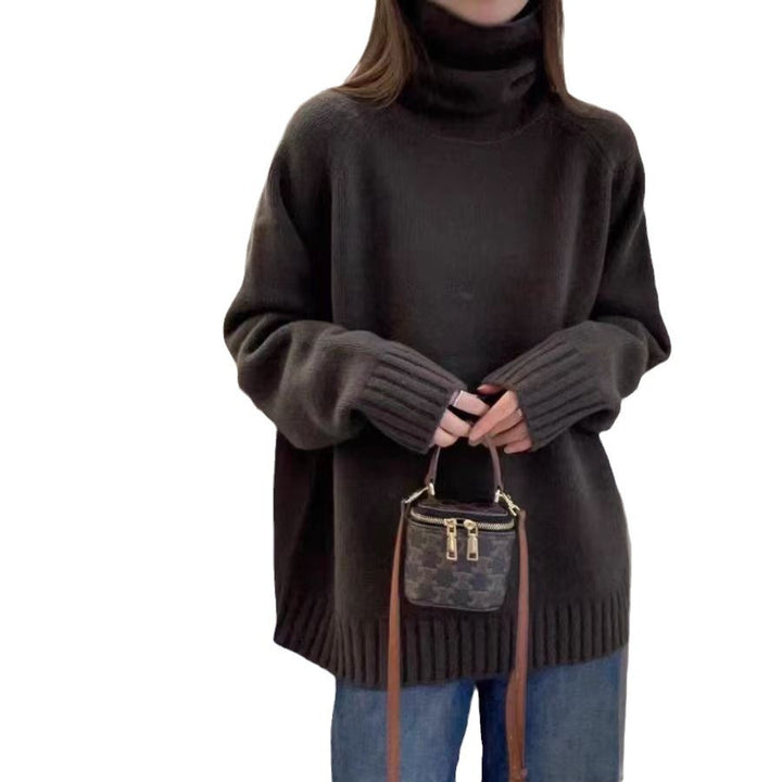 Kvinders oversized turtleneck sweater lavet af høj-kvalitets strik Stilla