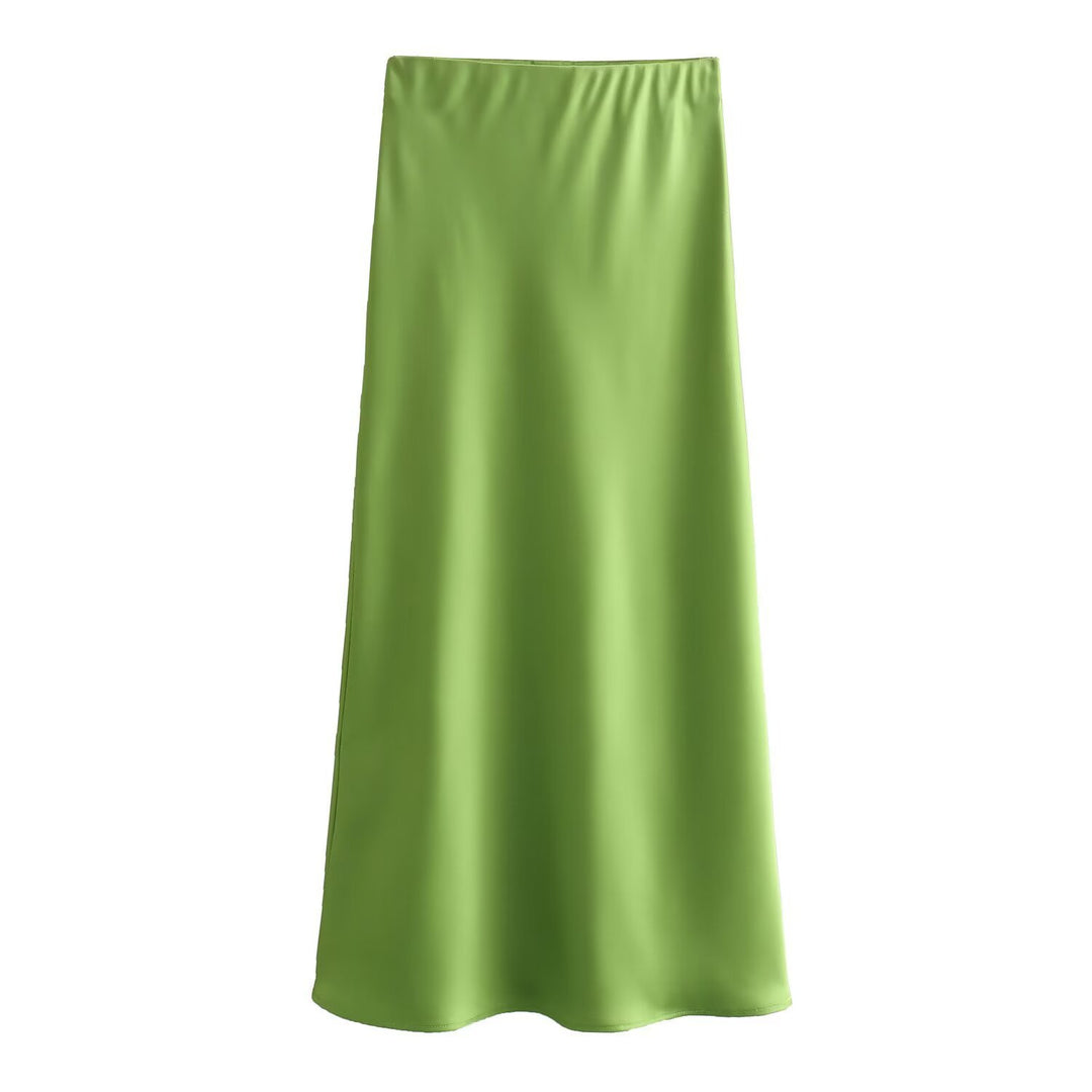 Dame lang satin skirt Skovae