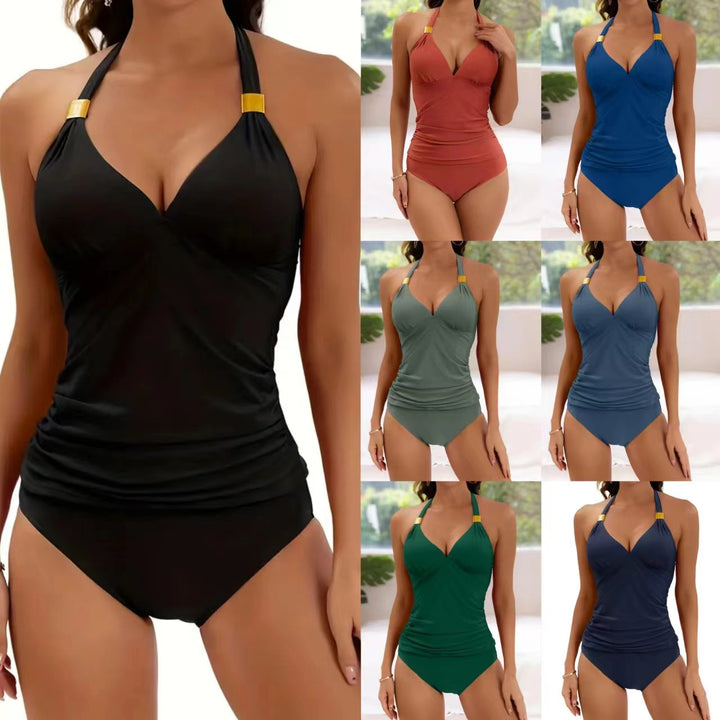 Dame Tankini-sæt med støttende stropper og elegante detaljer Stilla