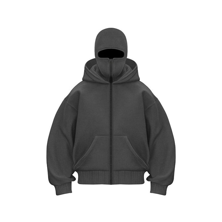 Kvinders hoodie med innovativt design og praktisk lynlås Skovae