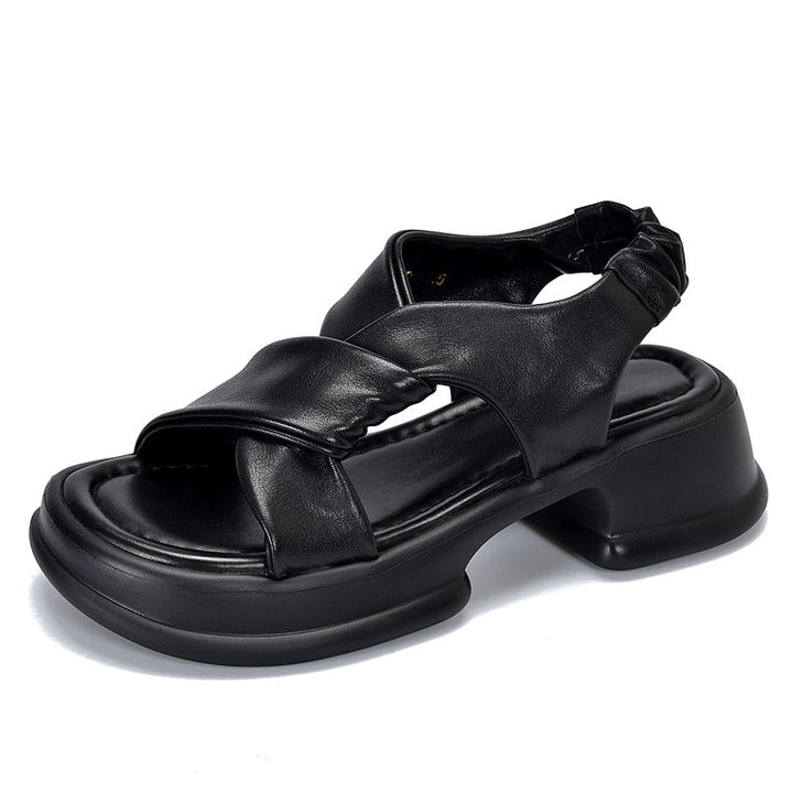 Dame Komfortable Sandaler med moderigtigt Rem-design og stabil Plateau-sål Stilla