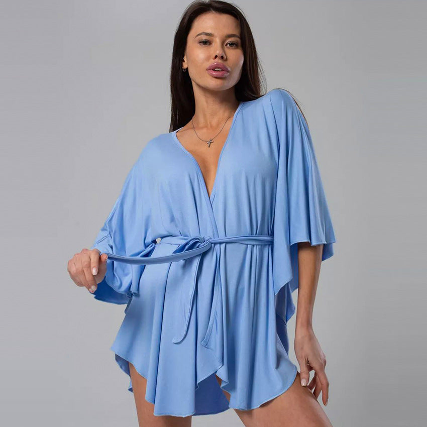 Dame Kimono-robe med bred skæring og elegante ærmer Stilla
