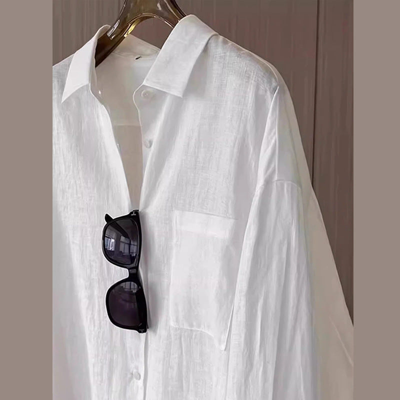Femme Struktureret Utility Button-Up Skjortekjole Stilla