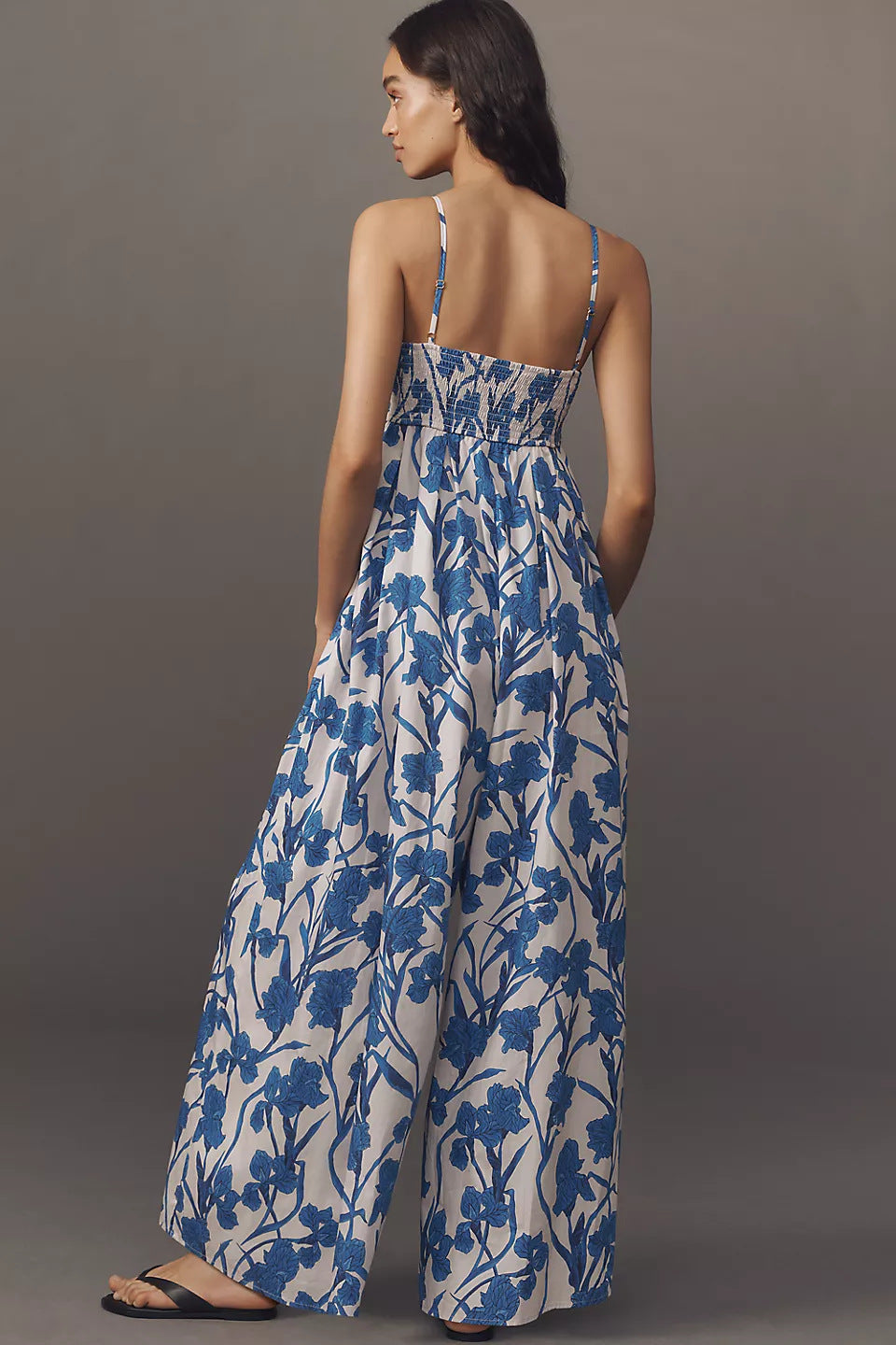 Kvinder Elegant Blomster Maxi Overall Stilla