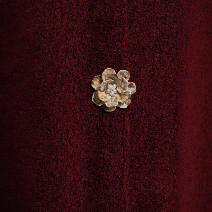 Kvinders Cozy Fleece Jakke med Elegant Knaplukning Stilla