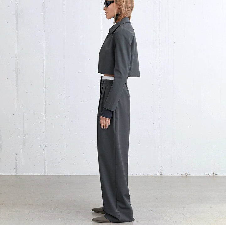 Damer elegant blazer- og bukseensemble Stilla