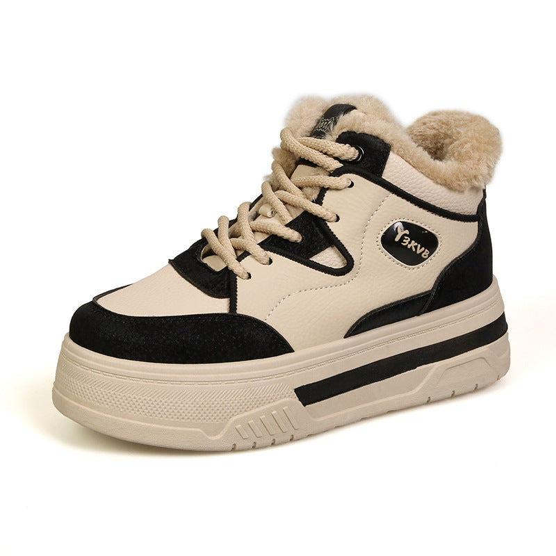 Dame High-Top Sneakers med hyggelig indvendig foret og stabil profilsåle Stilla