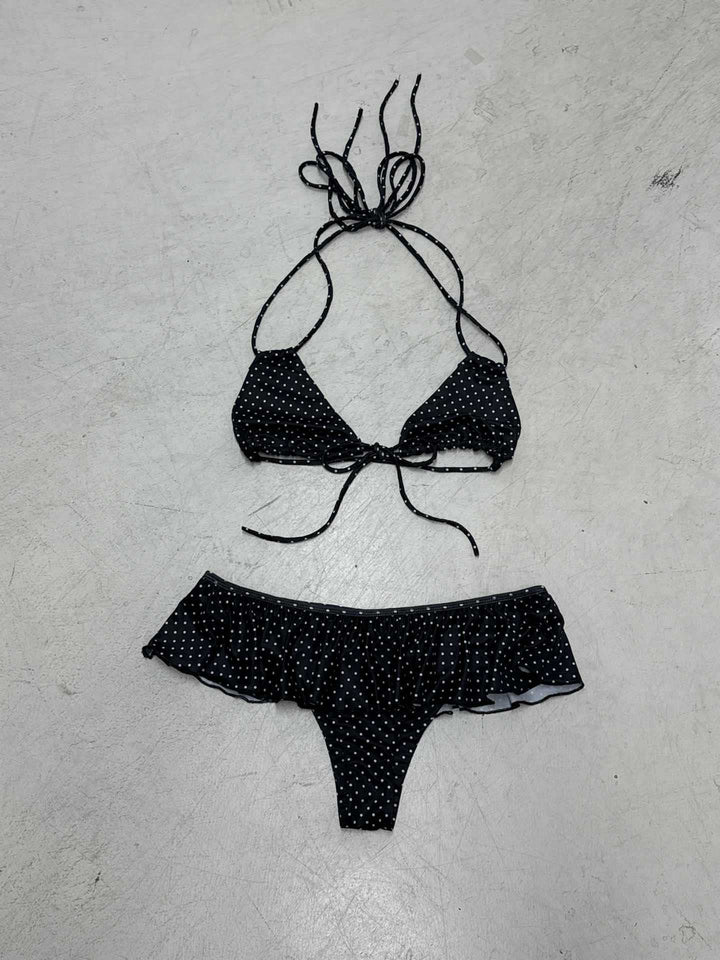 Damen Bikiniset mit verspieltem Rüschendesign und Bindebändern Skovae