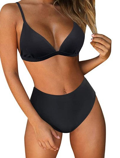 Femme Højskåret Trekant-Bikini-Sæt Stilla