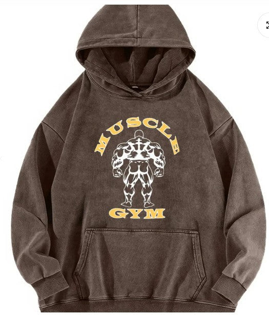 Dame hoodie med inspirerende fitness motiv Skovae