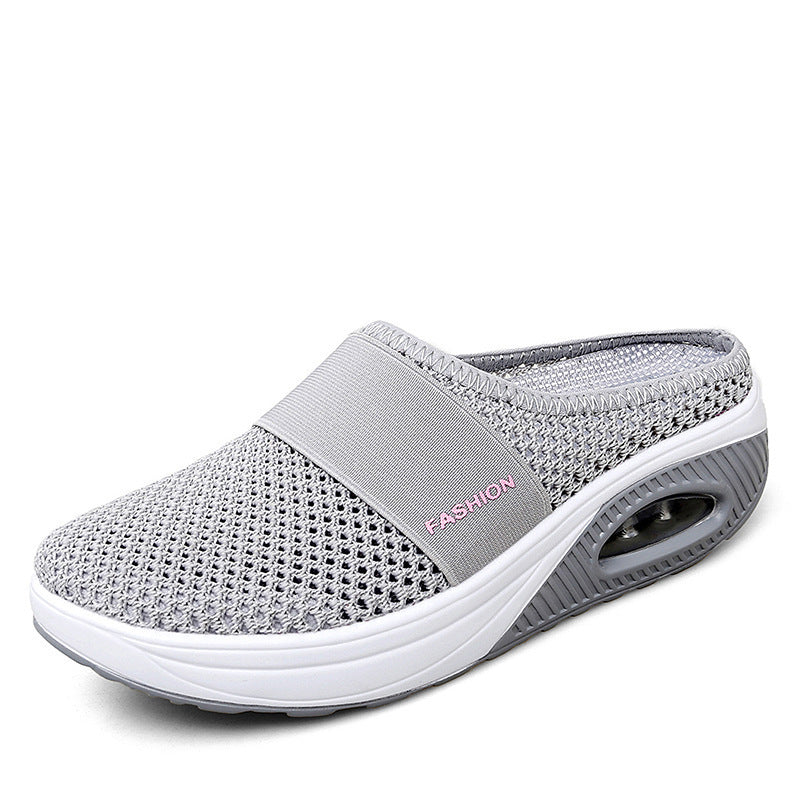 Dame Komfortable Wellness-Sandaler med luftig Mesh-overflade og dæmpende sål Stilla