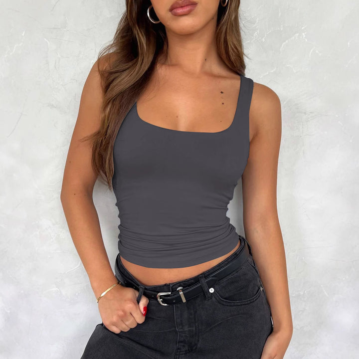 Dame Figurtilpasset Tanktop med firkantet Udsnit Stilla