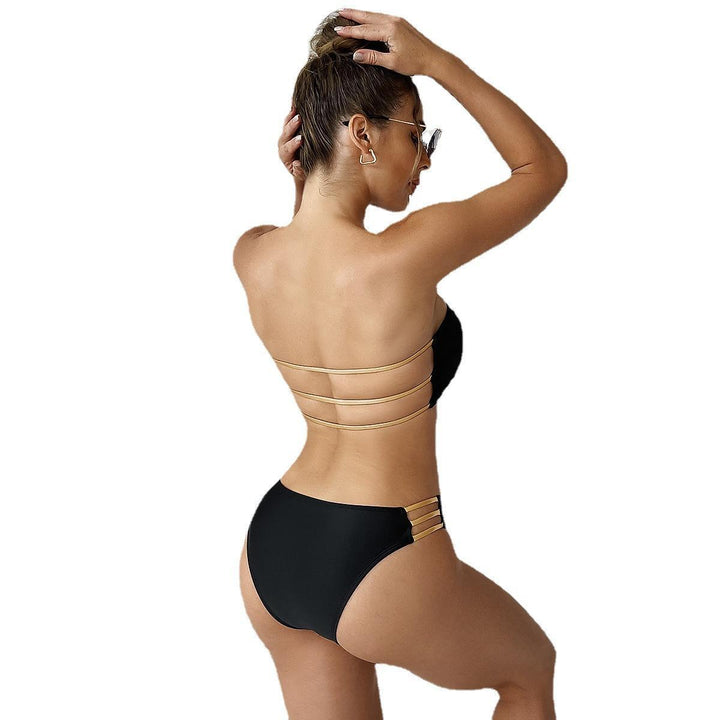 Dame Bandeau-bikini med raffinerede accenter Stilla