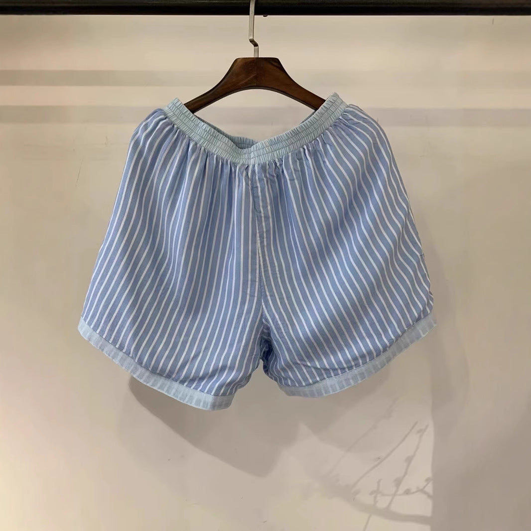 Femme Let Højtaljede Læder Shorts Stilla