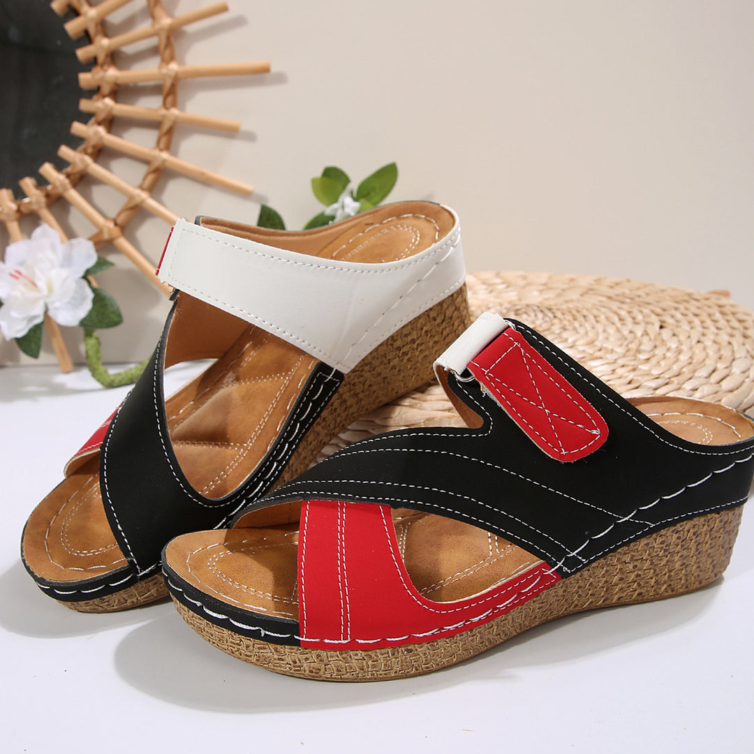 Dame Wedge-sandaler med justerbar rem og ergonomisk fodseng Stilla