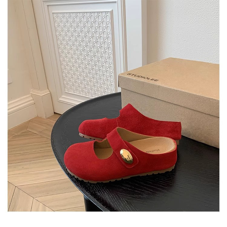 Dame elegante halvskor med moderne spændeapplikation og behagelig sål Stilla