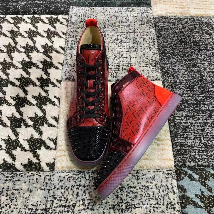 Herrer High-Top Spiked Fashion Sneakers Stilla