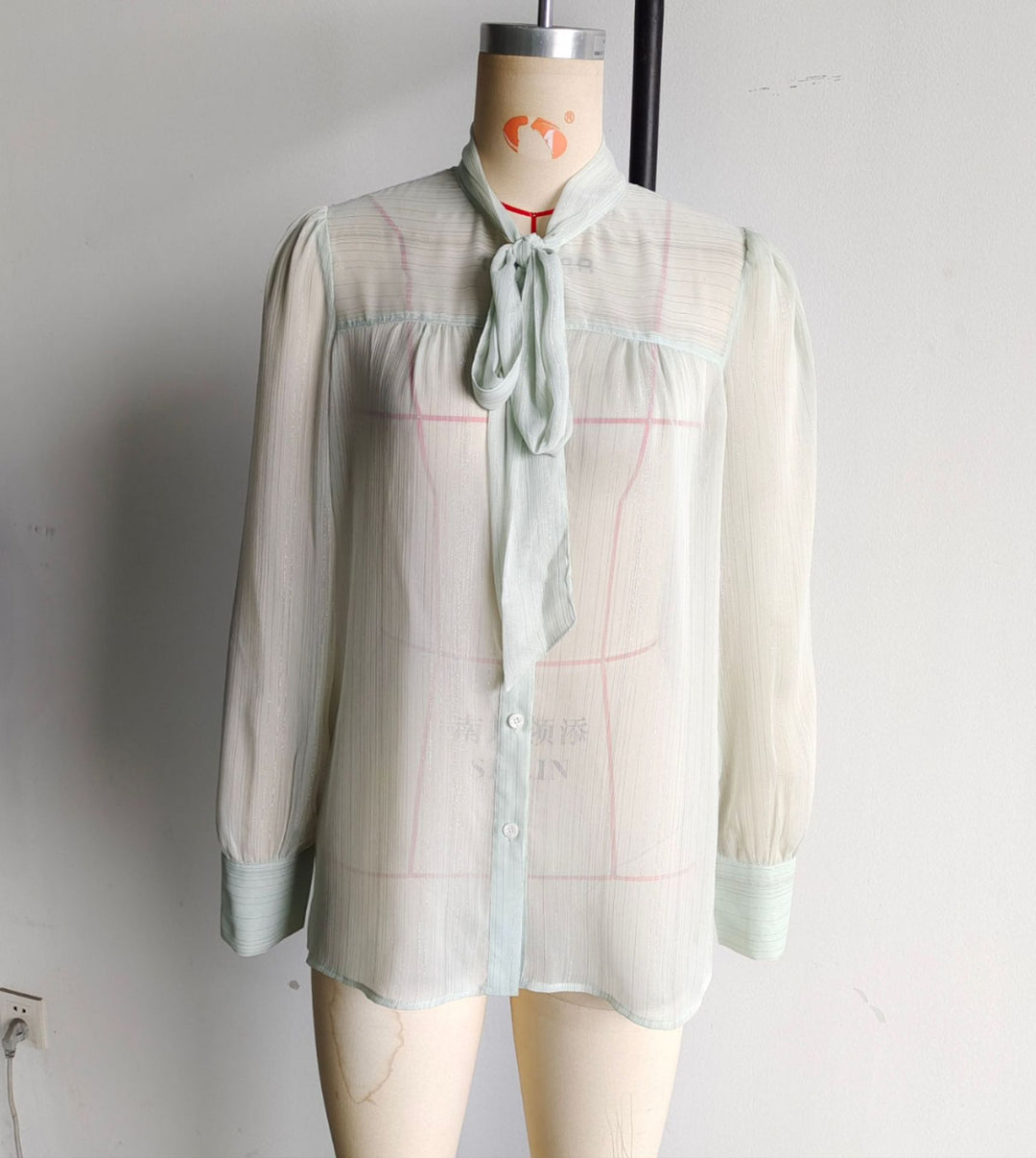 Femme Chiffon Slangebånd Bluse Stilla