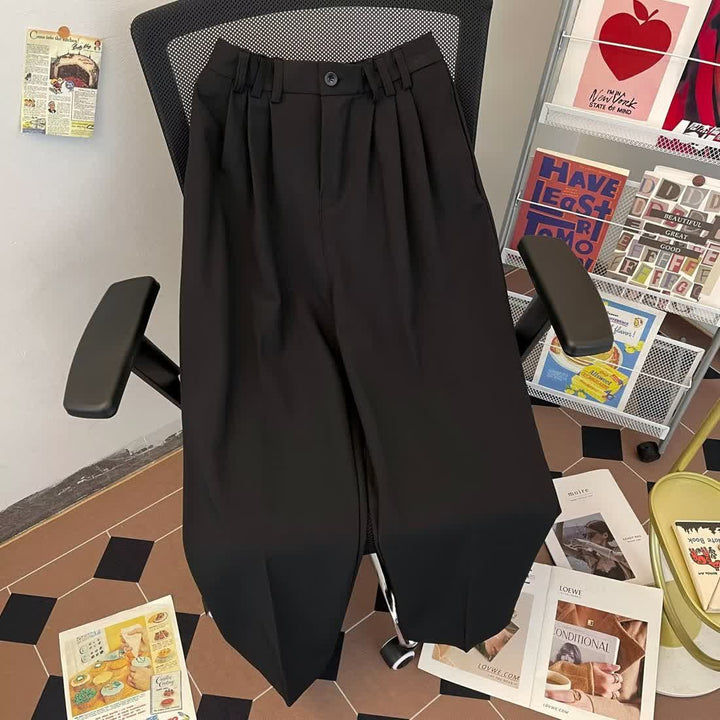 Damer elegante højtaljede bukser med plisseringer og bred ben Stilla