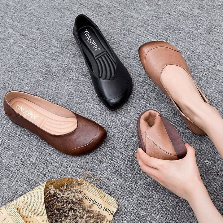 Dame klassiske Ballerinas med ergonomisk fodseng og skridsikker sål Stilla