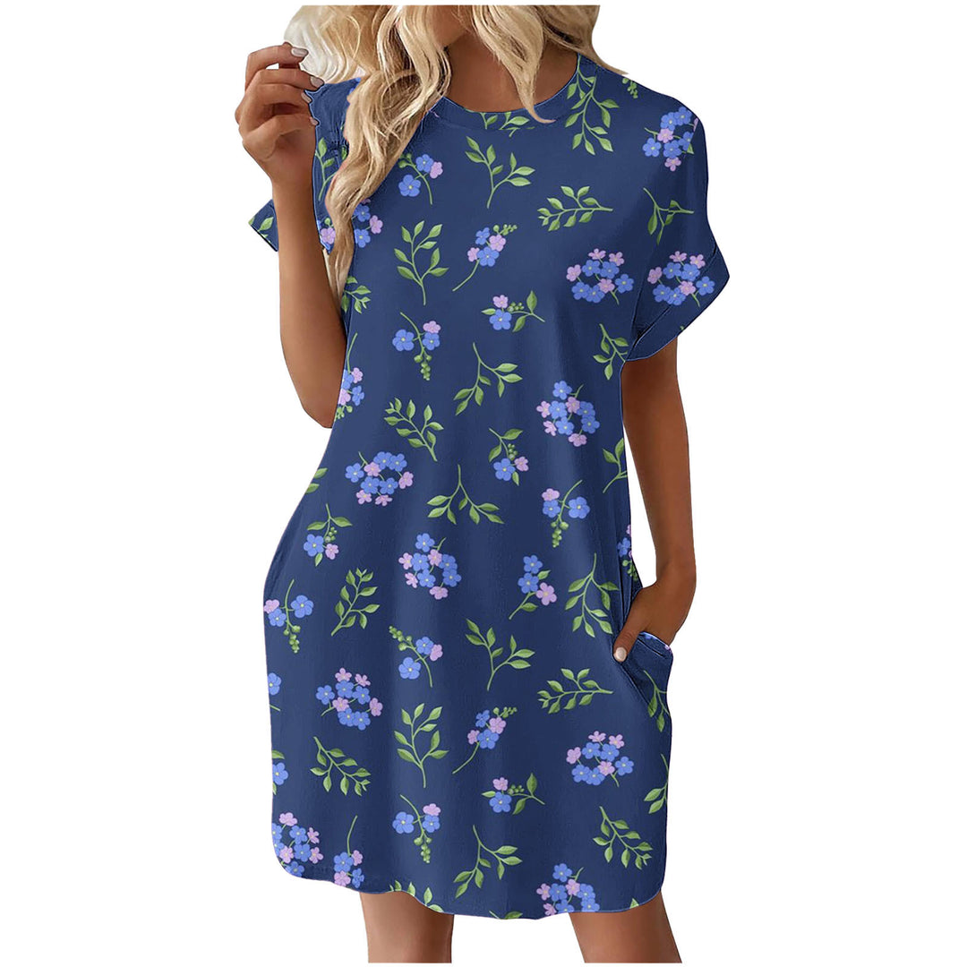Dame Fritid Blomst Print Shift Kjole Stilla