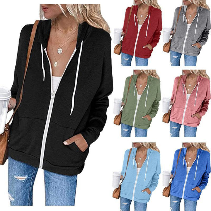 Kvinders casual hoodie lavet af letvægts, åndbart materiale med praktiske lommer Stilla