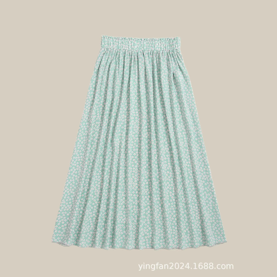 Dame Floral Print Maxi Skørt Stilla