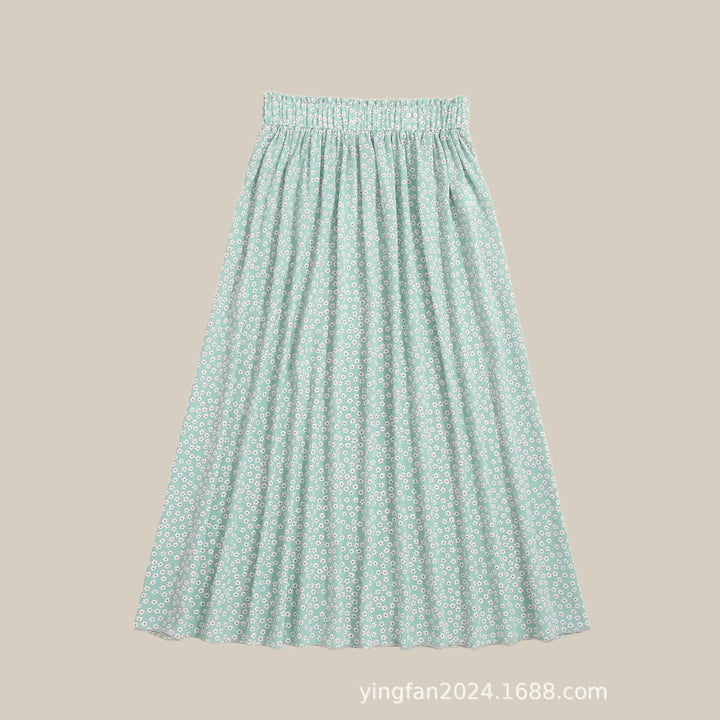 Dame Floral Print Maxi Skørt Stilla