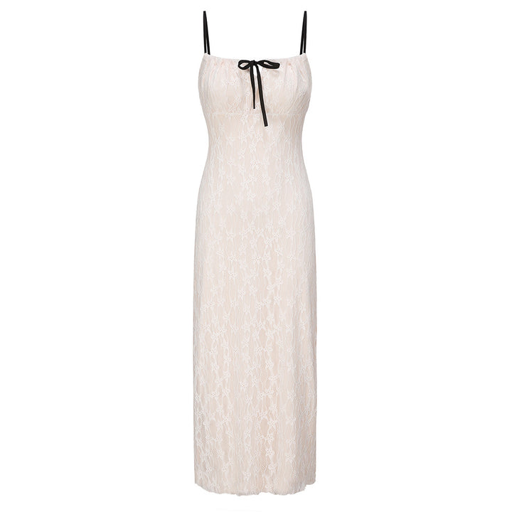 Femme Elegante Spidse Maxi Kjole Stilla