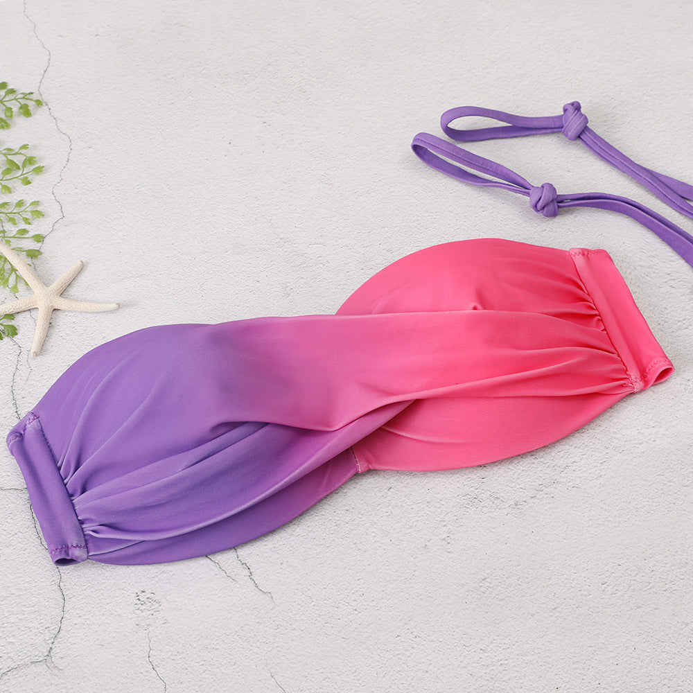 Dame to-delt bikini-sæt med elegant indpakningsdesign og støttende top Stilla