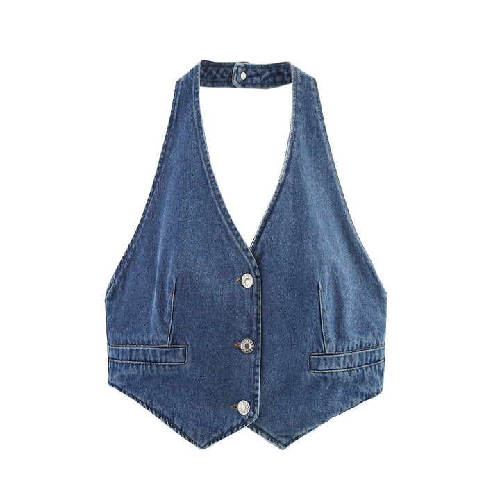 Femme Denim Vest Stilla