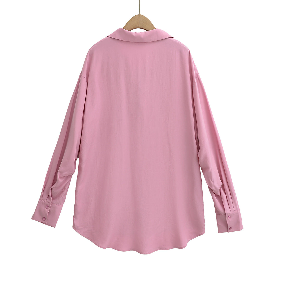 Damebluse med elegant snøring og løs pasform Stilla