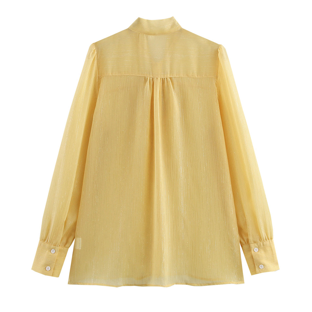Femme Chiffon Slangebånd Bluse Stilla