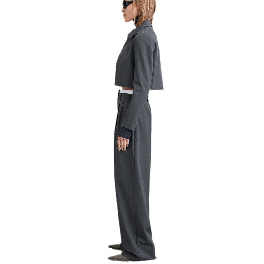 Damer elegant blazer- og bukseensemble Stilla
