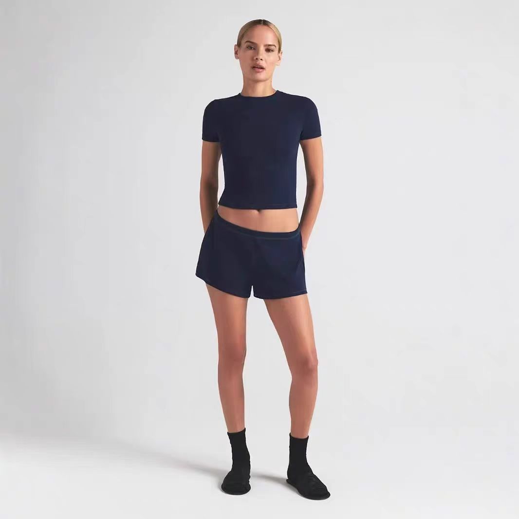 Dame behagelige bomulds lounge shorts Stilla
