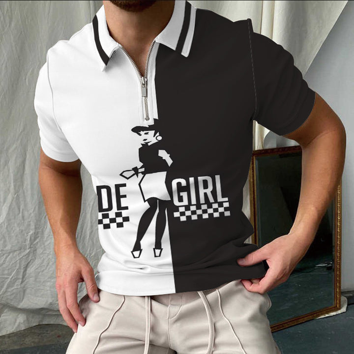Stilfuldtternet Kortærmet Polo-Shirt til Herrer Stilla