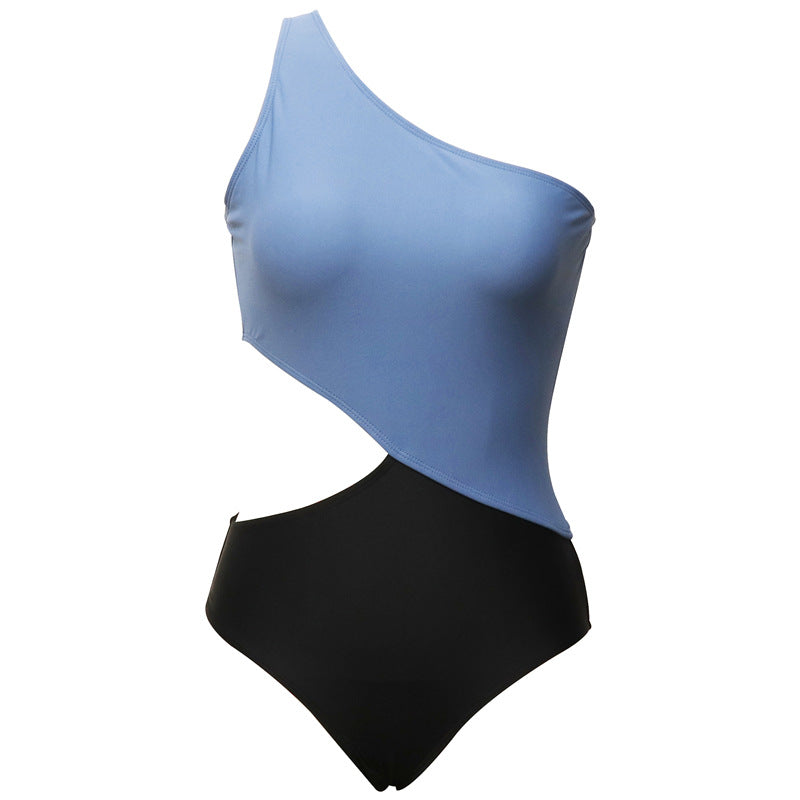 Dame ét-piece badedragt med asymmetrisk snit og cut-out-detaljer Stilla