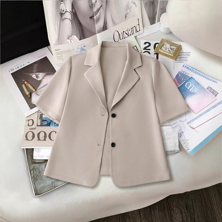 Dame Kortærmet Blazer med moderne snit Stilla