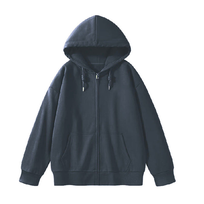 Kvindernes hoodie sweatshirt jakke med ergonomisk snit og praktisk lynlås