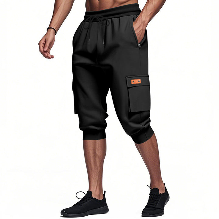 Herrer casual Cargo-joggingbukser med elastisk talje og praktiske lynlås lommer Stilla