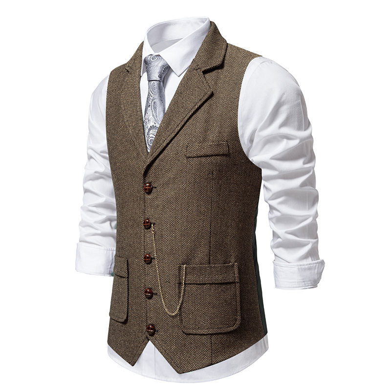 Herrer elegante fishtail vest Stilla