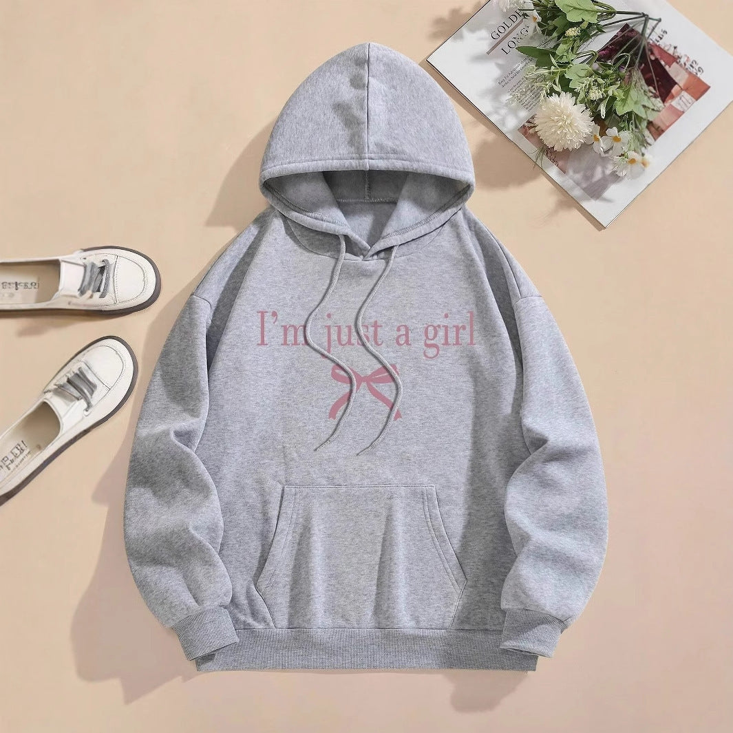 Kvinders hoodie med moderne print og klassisk snit Stilla