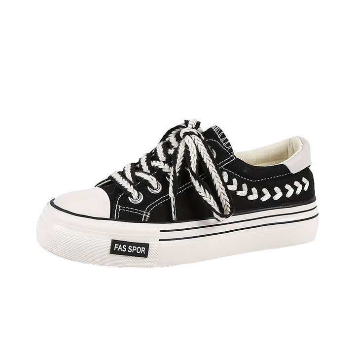 Dame Sneakers i urban stil med unikt snøredesign og komfortable såler Stilla